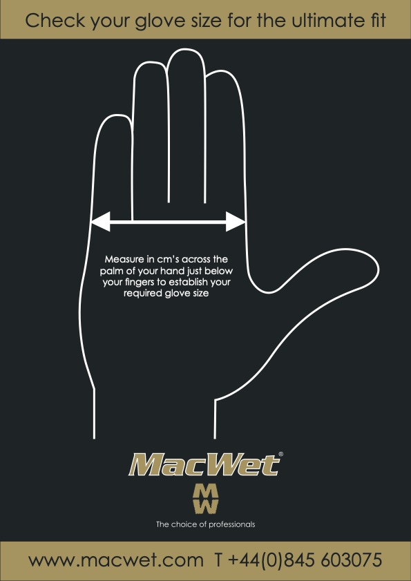 MacWet Glove Size Chart